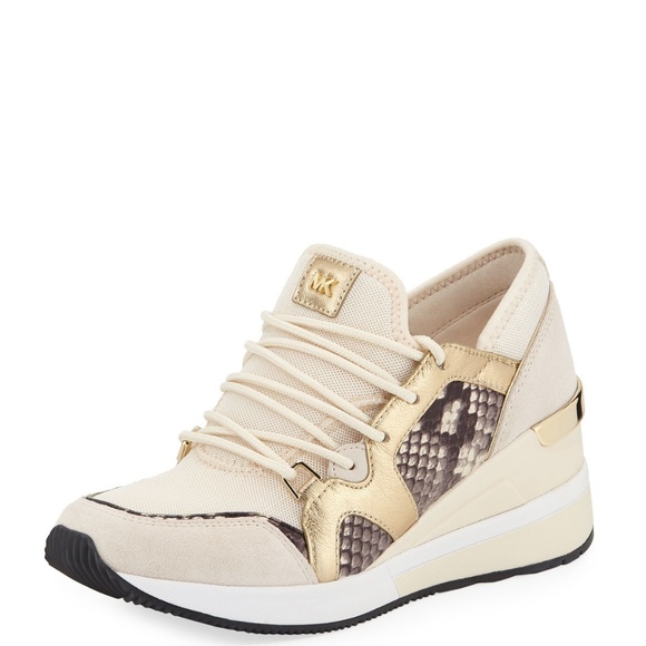 michael kors cosmo trainer light cream
